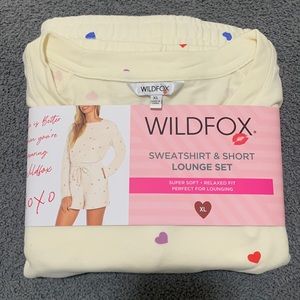 Wildfox Sweatshirt & Short lounge set
